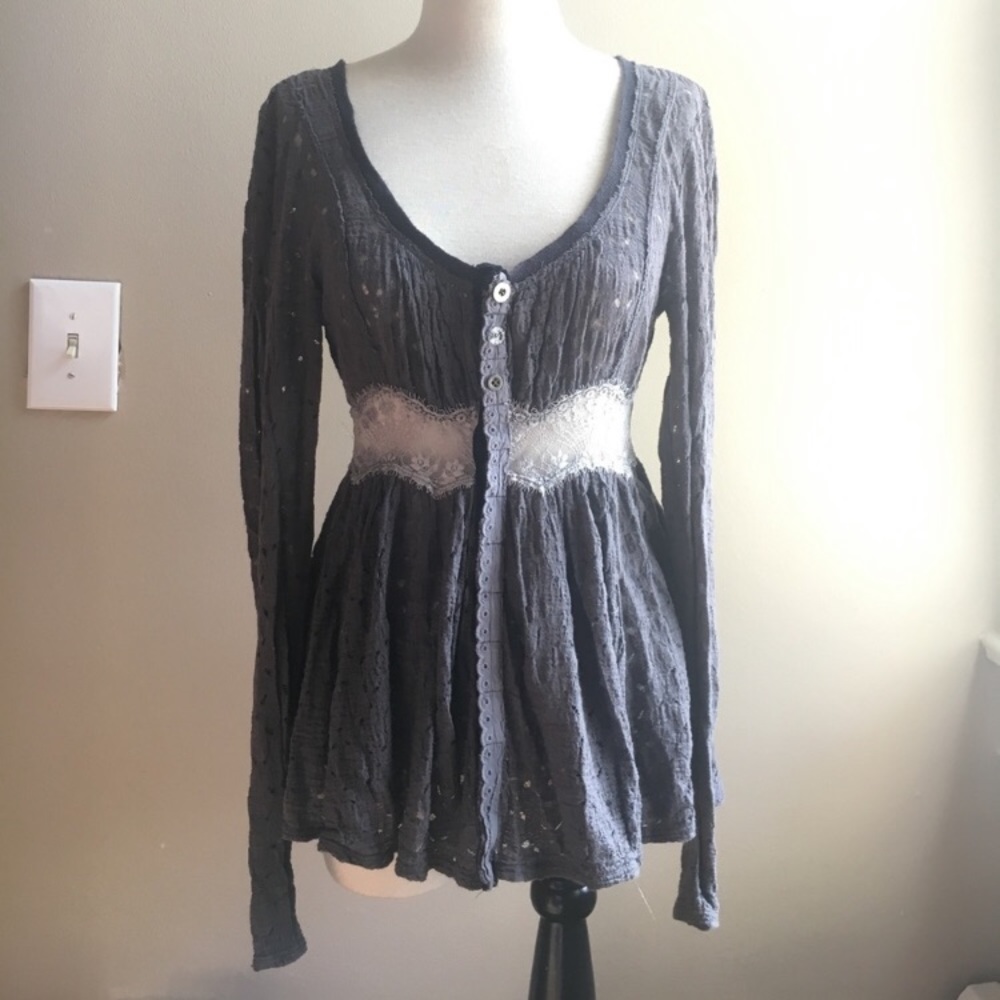 Free People Long Sleeve Blouse